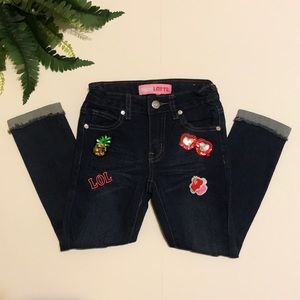 Girls Pink Latte Jeans Size 6